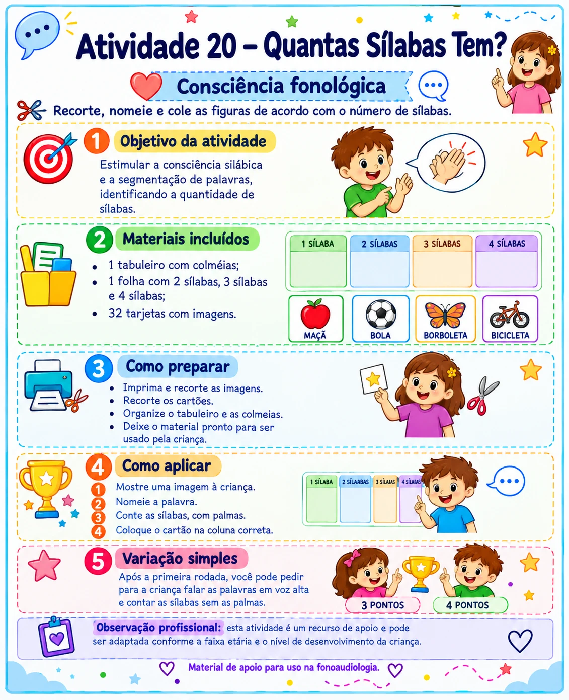 Atividade 20 - Quantas Sílabas Tem? instrução
