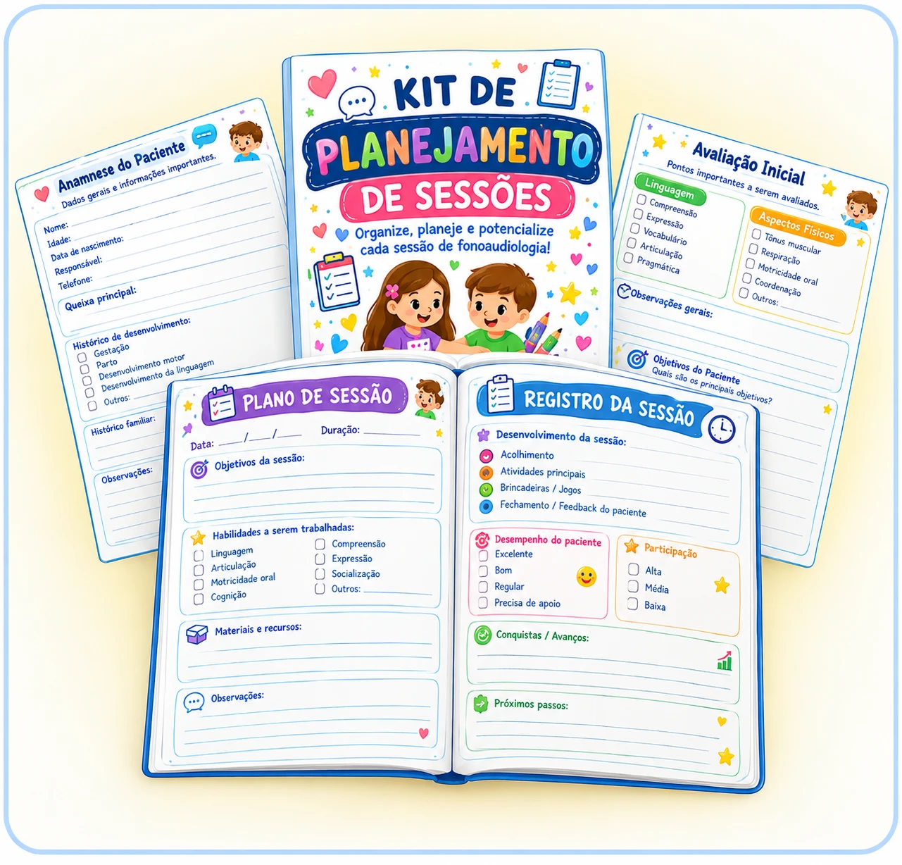 Kit de planejamento de sessões