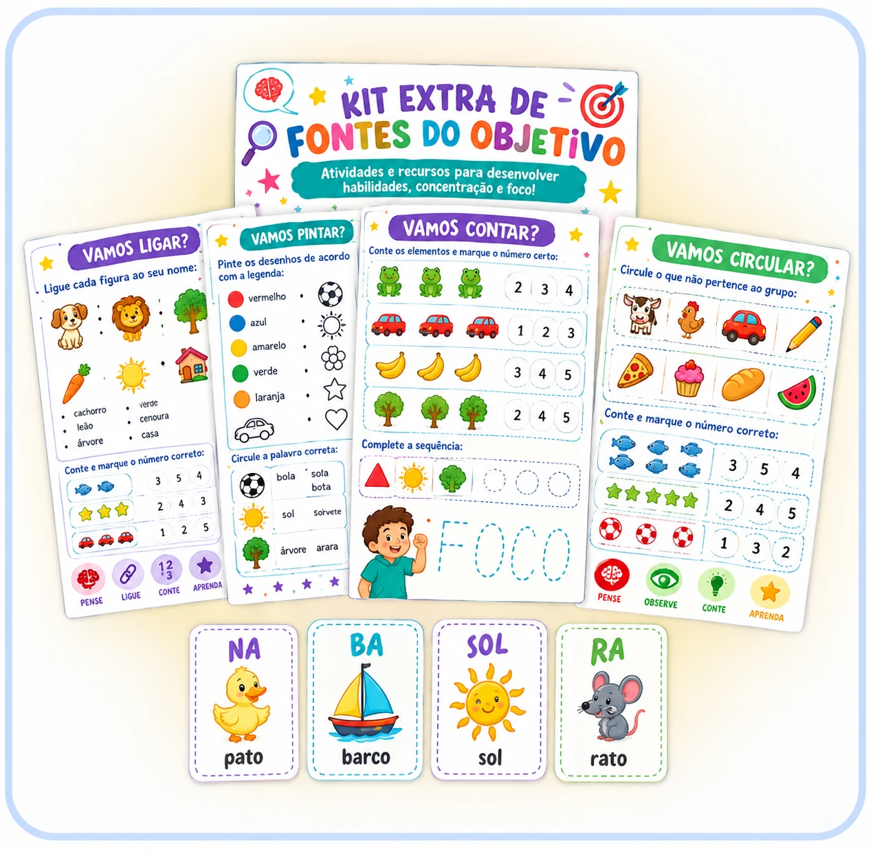 Kit extra de fonemas alvo